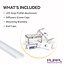 PURPL LED Strip Profiel Opbouw - 1,5 m - 17,5x7 mm - Aluminium - Opaal afdekkap - IP20 - Incl. montagemateriaal