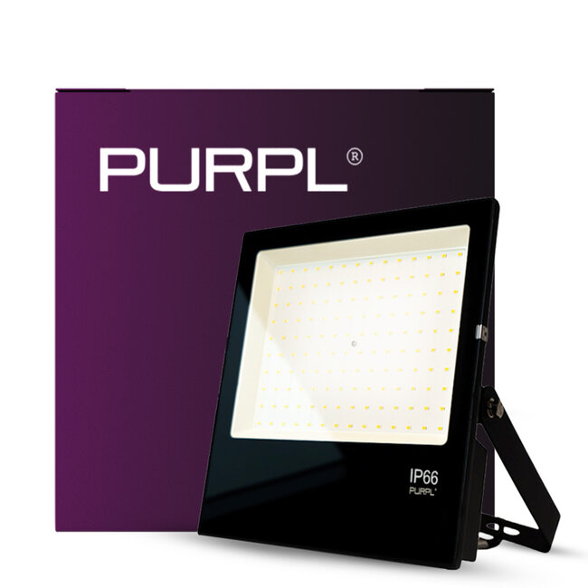 LED Breedstraler - 200W -  30000 lm - 4000K Helder wit - IP66 - IK07 - Zwart
