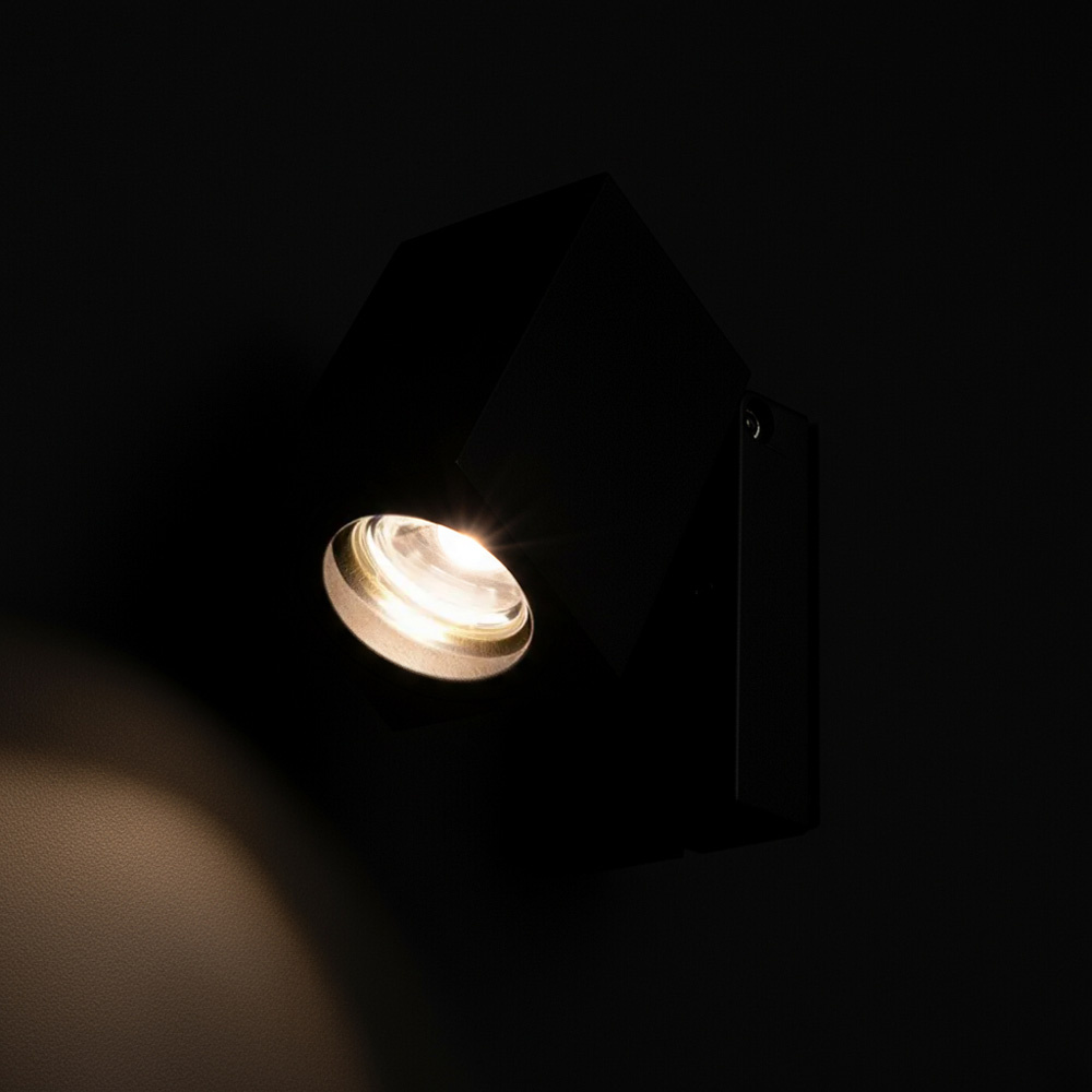 PURPL LED GU10 Vierkante Kantelbare Wandlamp, foto 6 van 6