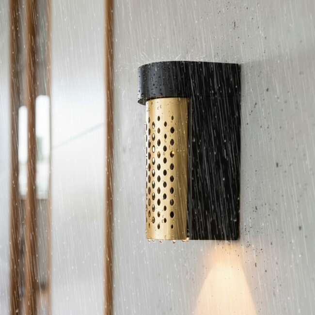 LED Wandlamp Cilinder | CCT | Metaalrooster Koper