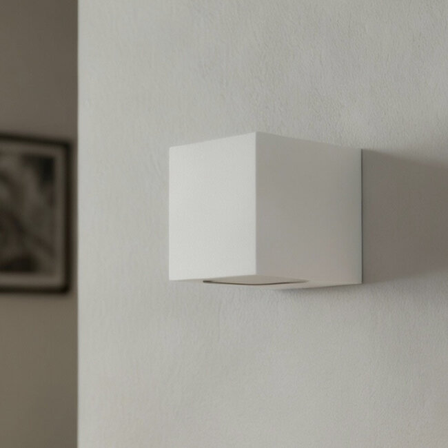 LED Wandspot Armatuur GU10 | IP44 | Vierkant | Wit