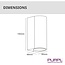 PURPL LED GU10 Up & Down Wandlamp D-vorm Zwart