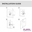 PURPL PURPL LED Dubbele GU10 wandspot armatuur IP44 Wit