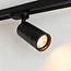 PURPL LED Rail spot Armatuur - GU10 - Ø54x100mm - 3-Fase - Denver - Zwart