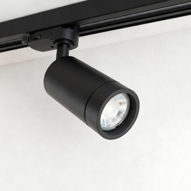 PURPL LED Rail spot Armatuur - GU10 - Ø54x100mm - 3-Fase - Denver - Zwart