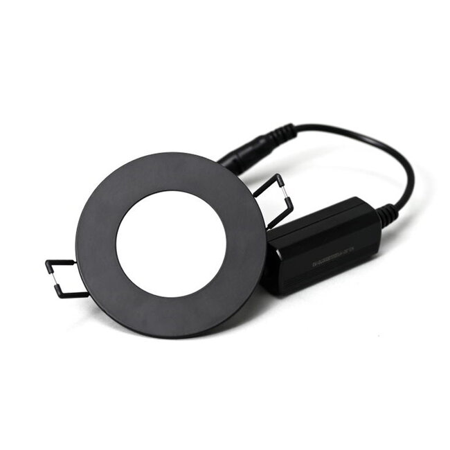 PURPL LED Downlight - 3W - ø85 mm - 3000K Warm Wit - IP40 - Inbouw - Rond - Zwart