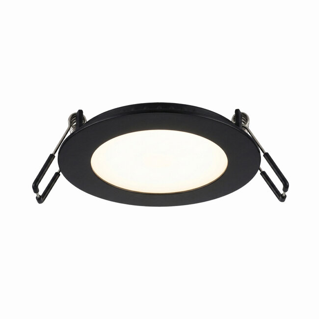 PURPL LED Downlight - 3W - ø85 mm - 4000K Helder Wit - IP40 - Inbouw - Zwart