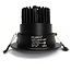 PURPL LED Inbouwspot Zwart 5W Ø85mm 2700K Warm wit  kantelbaar
