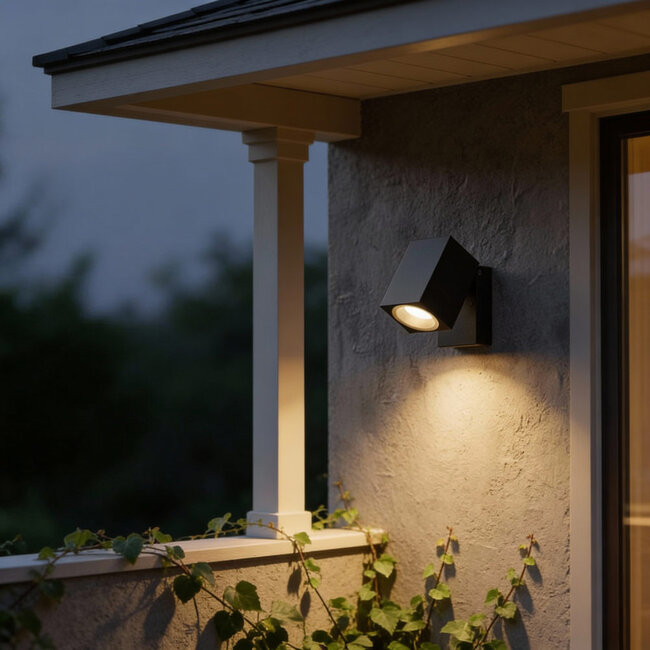 LED GU10 Vierkante Kantelbare Wandlamp