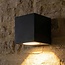 LED GU10 Wandlamp Vierkant Zwart