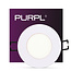 PURPL LED Downlight - 3W - ø85 mm - 4000K Helder Wit - IP40 - Inbouw - Wit