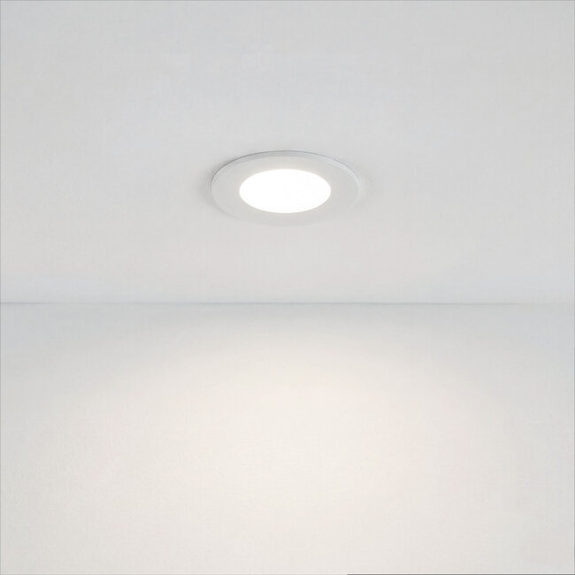 PURPL LED Downlight - 3W - ø85 mm - 4000K Helder Wit - IP40 - Inbouw - Wit
