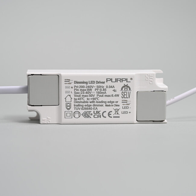 PURPL LED Downlight - 6W - ø120 mm - 6000K Koud Wit - IP40 - Rond - Inbouw - Wit