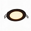 LED Downlight - 6W - ø120 mm - 3000K Warm Wit - IP40 - Inbouw - Rond - Zwart