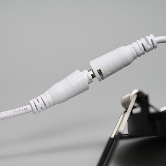 LED Downlight - 6W - ø120 mm - 3000K Warm Wit - IP40 - Inbouw - Rond - Zwart