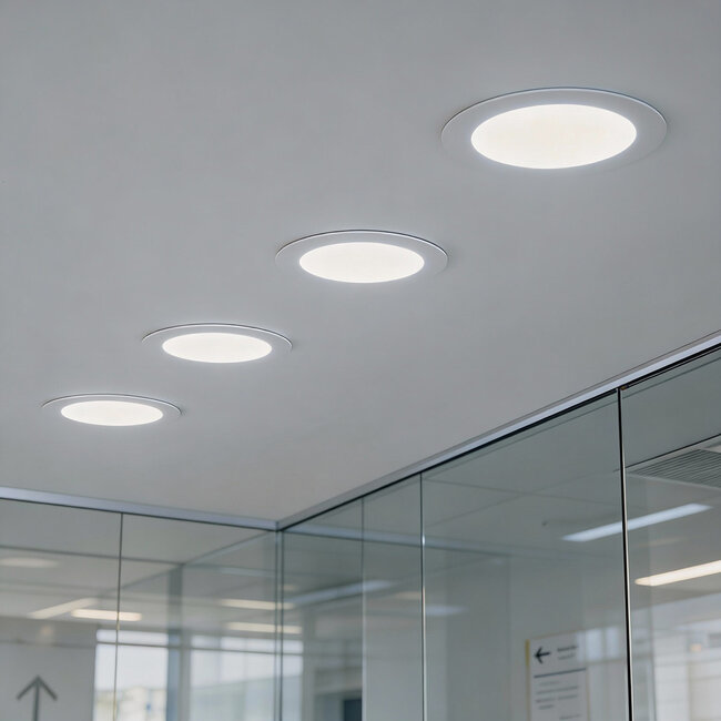 PURPL LED Downlight - 12W - ø170 mm - 6000K Koud Wit - IP40 - Inbouw - Rond - Wit