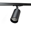 LED railspot - GU10 armatuur - Ø54x100mm - 1-fase - Zwart