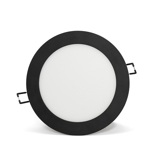 PURPL LED Downlight - 12W - ø170 mm - 4000K Helder Wit - IP40 - Inbouw - Rond - Zwart