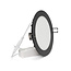 PURPL LED Downlight - 12W - ø170 mm - 4000K Helder Wit - IP40 - Inbouw - Rond - Zwart