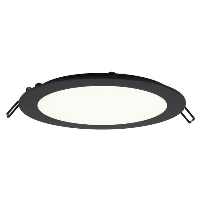 PURPL LED Downlight - 12W - ø170 mm - 4000K Helder Wit - IP40 - Inbouw - Rond - Zwart