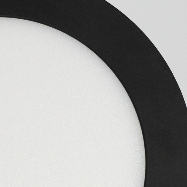 PURPL LED Downlight - 12W - ø170 mm - 4000K Helder Wit - IP40 - Inbouw - Rond - Zwart