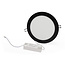 PURPL LED Downlight - 18W - ø225 mm - 3000K Warm Wit - IP40 - Inbouw - Rond - Zwart