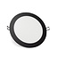 PURPL LED Downlight - 18W - ø225 mm - 3000K Warm Wit - IP40 - Inbouw - Rond - Zwart