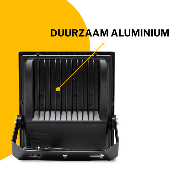 PURPL LED Breedstraler - 200W - 22000 lm - RGB+CCT (2700K-6500K) - 2.4 GHz - IP66 - IK08 - Dimbaar - FUTT08