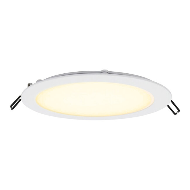PURPL LED Downlight - 24W - ø238 mm - 3000K Warm Wit - IP40 - Inbouw - Rond - Wit