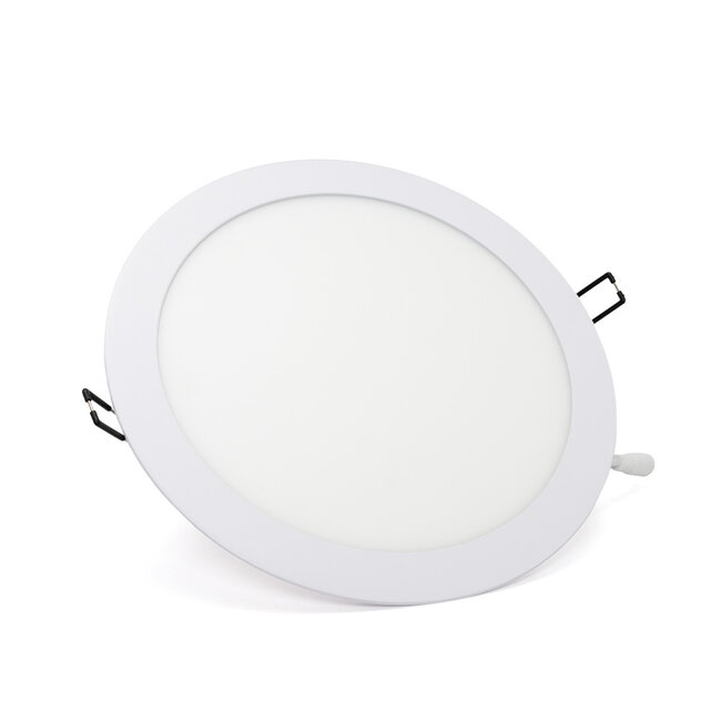 PURPL LED Downlight - 24W - ø238 mm - 6000K Koud Wit - IP40 - Inbouw - Rond - Wit