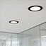 PURPL LED Downlight - 18W - ø225mm - 4000K Helder Wit - IP40 - Inbouw - Rond - Zwart