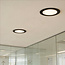 PURPL LED Downlight - 18W - ø225 mm - 3000K Warm Wit - IP40 - Inbouw - Rond - Zwart