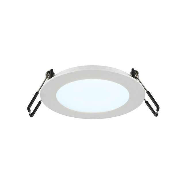 PURPL LED Downlight - 6W - ø120 mm - 6000K Koud Wit - IP40 - Rond - Inbouw - Wit