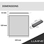 Lumin8 LED Paneel - 62x62 - 6000K Koud wit - 40W - 4000 lm - 100 lm/W - UGR<22- Flikkervrij - Back-lit