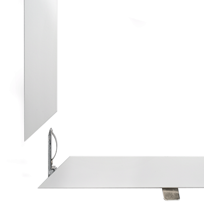 PURPL Inbouwframe LED Paneel - 30x120 - Wit - Easy Click & Connect