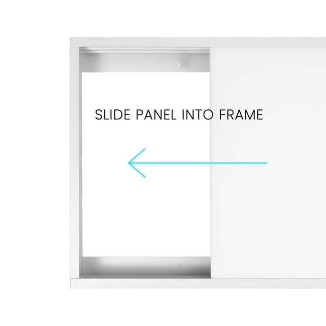 PURPL Opbouwframe LED Paneel - 60x120 - Wit - Easy Click & Connect