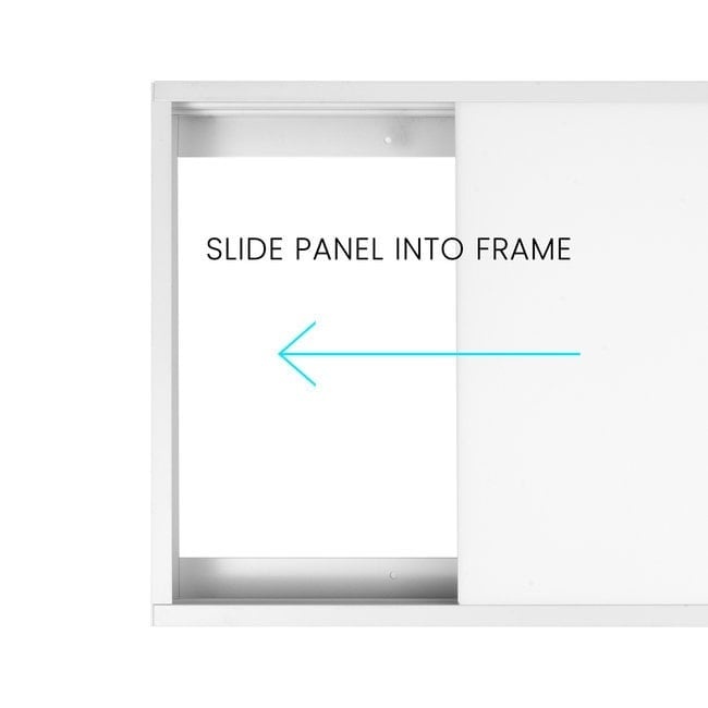 PURPL Opbouwframe LED Paneel - 60x120 - Wit - Easy Click & Connect, foto 3 van 6
