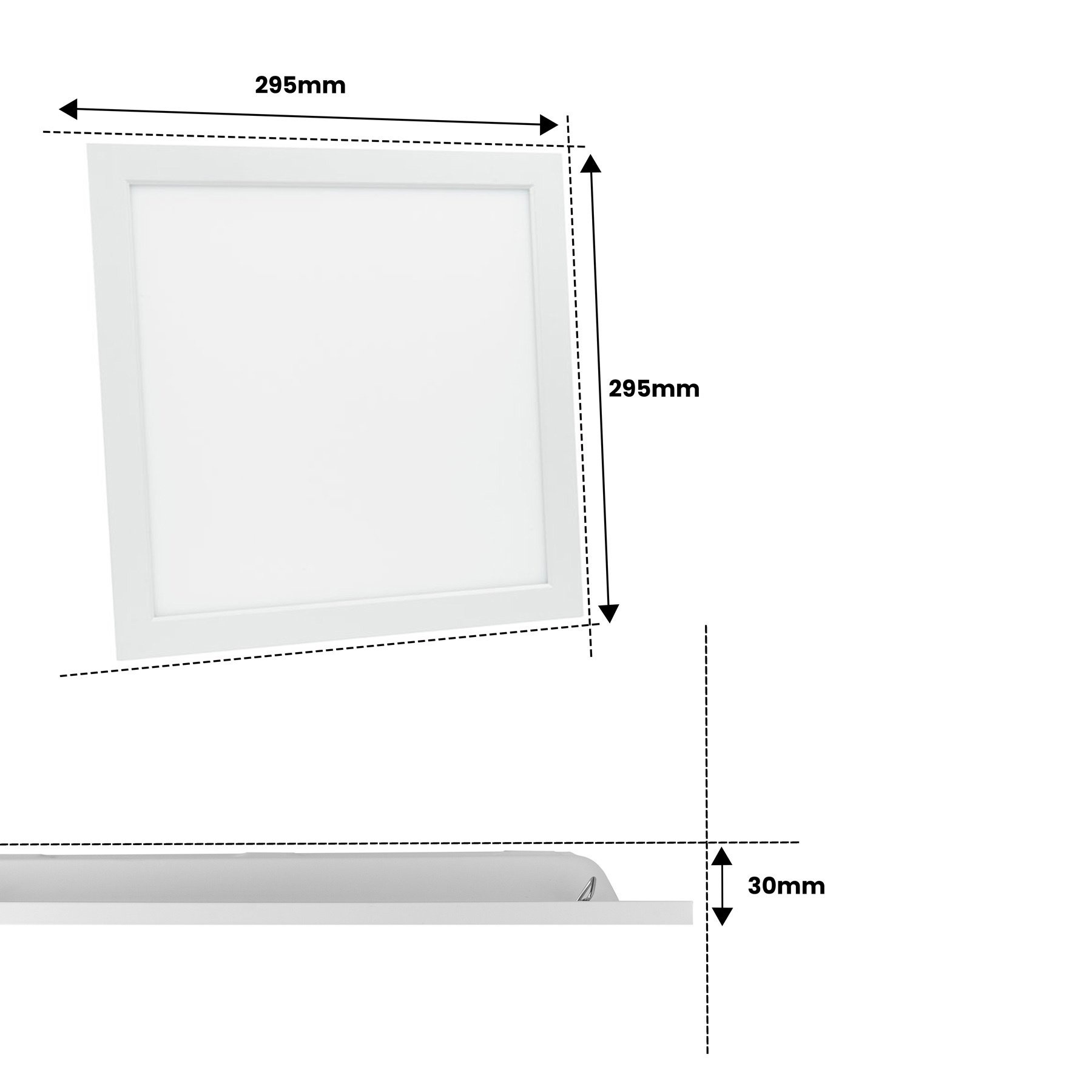 PURPL LED Paneel - 30x30 - 6000K Koud wit- 20W - 2000 lm - 100 lm/W - UGR<22 - IP50 - Flikkervrij - Back-lit, foto 6 van 6