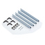 PURPL Inbouwframe LED Paneel - 30x30 - Wit - Easy Click & Connect