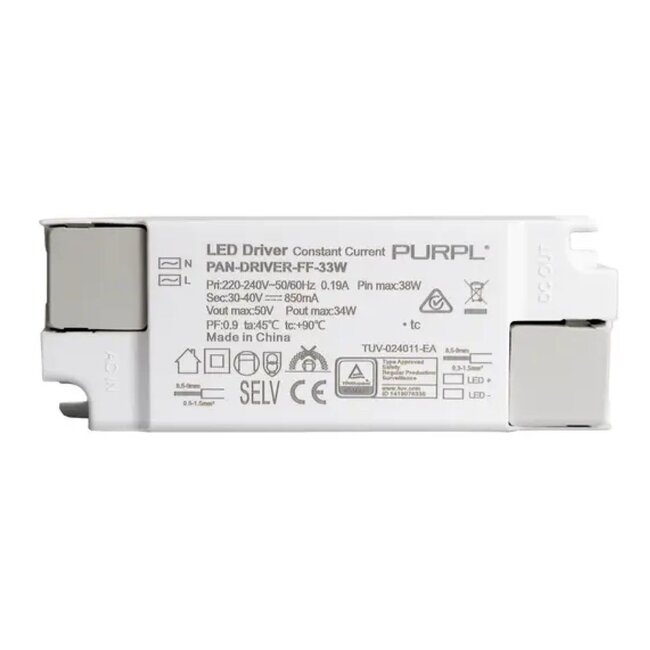 PURPL LED Driver Flikkervrij | 33W 850mA