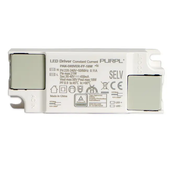 PURPL LED Paneel Driver Flikkervrij | 18W 450mA