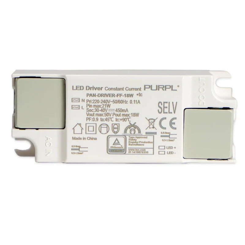 PURPL LED Paneel Driver Flikkervrij | 18W 450mA, foto 2 van 3