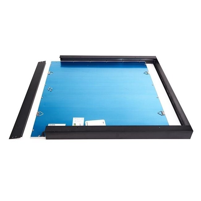 Opbouwframe LED Paneel - 62x62 - Zwart - Aluminium - Easy Click & Connect