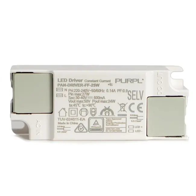 PURPL LED Paneel Driver Flikkervrij | 25W 600mA