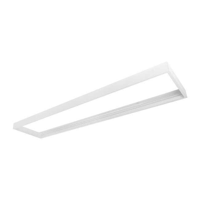 PURPL Opbouwframe LED Paneel - 30x120 - Wit - Easy Click & Connect
