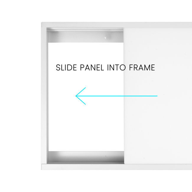 Opbouwframe LED Paneel - 30x60 - Wit - Easy Click & Connect