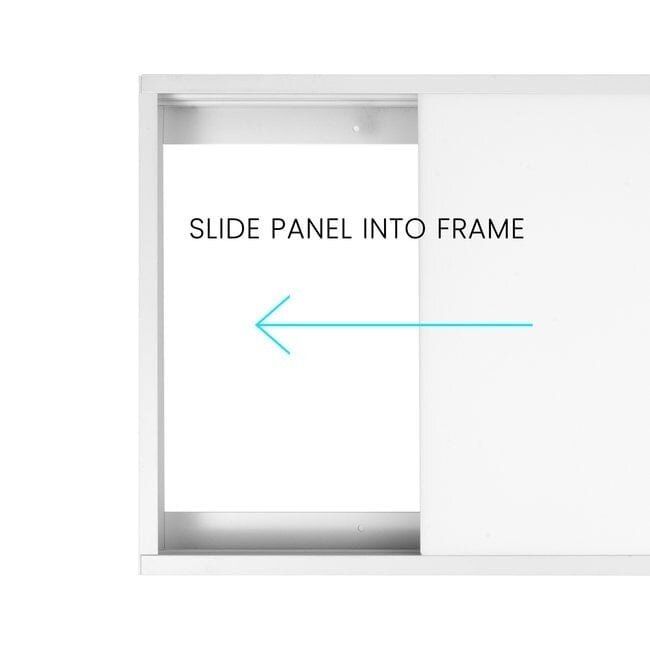PURPL Opbouwframe LED Paneel - 62x62 -  Wit - Easy Click & Connect