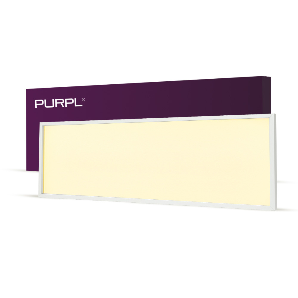 PURPL LED Paneel - 30x120 - 3000K Warm wit - 30W - 3950 lm - 130 lm/W - UGR<22 - IP40 - Flikkervrij - Edge-lit