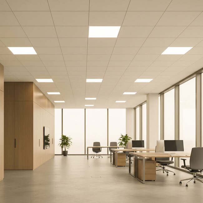 Lumin8 LED Paneel - 60x60 - 3000K  Warm Wit - 40W - 4000 lm - 100 lm/W - UGR<22- Flikkervrij - Back-lit