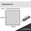 Lumin8 LED Paneel - 60x60 - 3000K  Warm Wit - 40W - 4000 lm - 100 lm/W - UGR<22- Flikkervrij - Back-lit